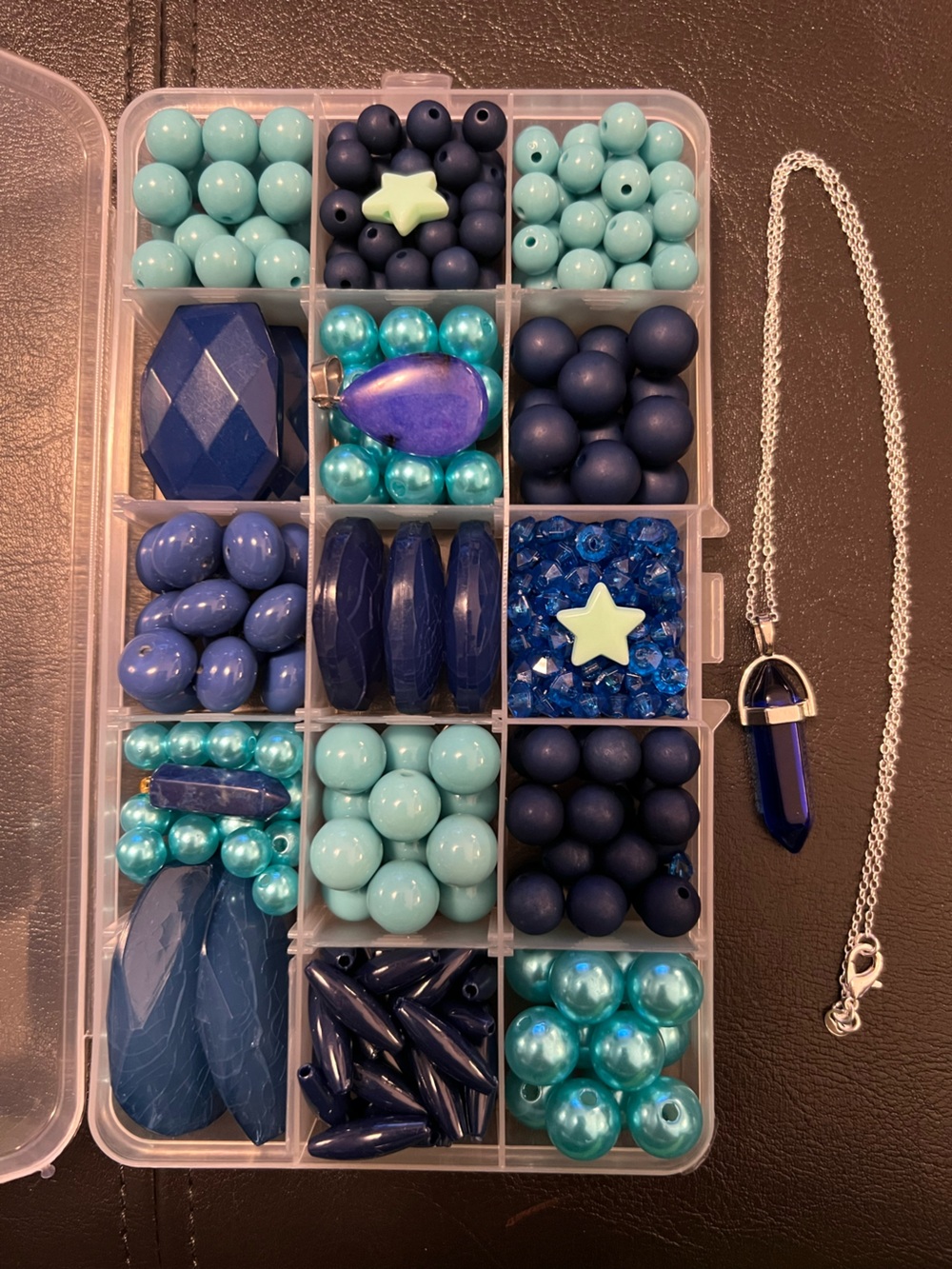 Craft Beads, BLUE SWEATER - NOT SAD, Jewelry Supplies, loose bulk beads